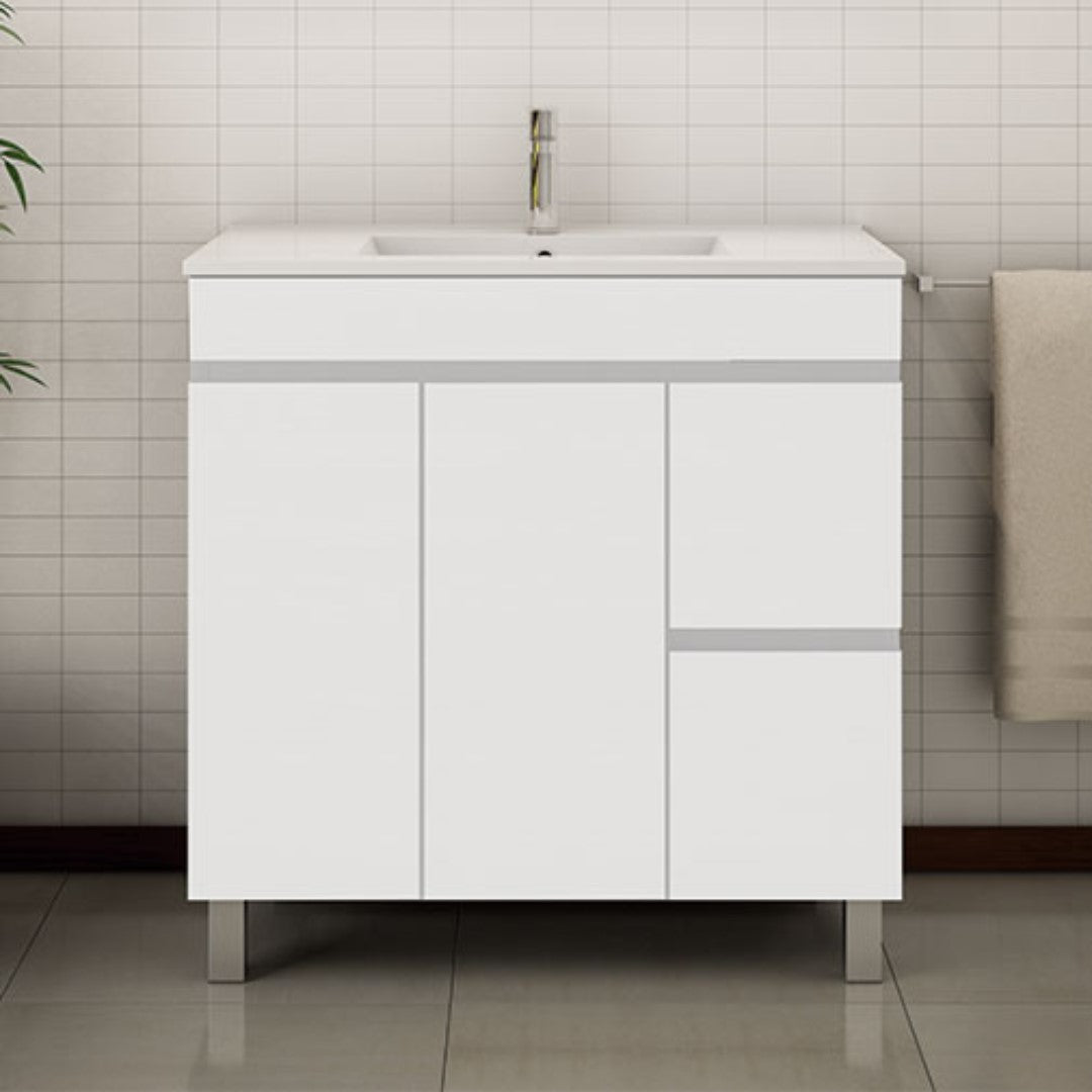 Móvel 80 Branco P2G2 c/lavatório cerâmico
