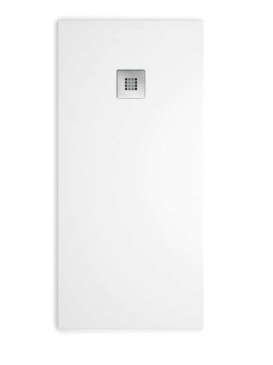 Base de duche em resina Silky 120x70 branco c/valv.