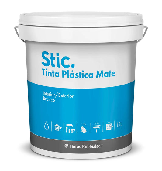 TINTA PLASTICA MATE STIC BR 15L 711-0001