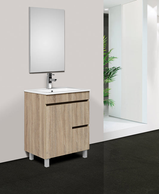 Móvel 60 Oak P1G2 c/lavatório cerâmico