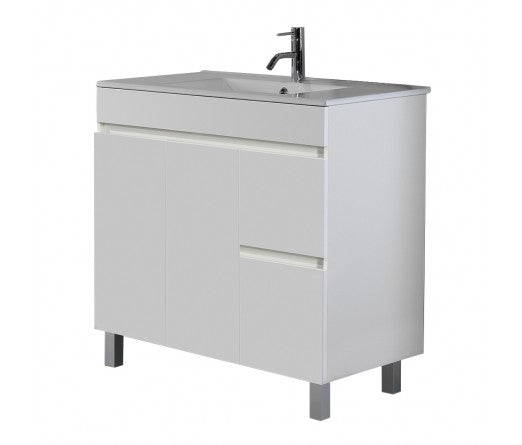 Móvel 80 Branco P2G2 c/lavatório cerâmico