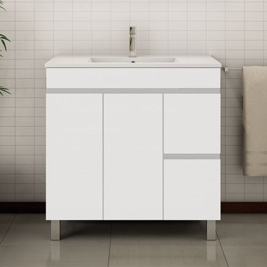 Móvel 80 Branco P2G2 c/lavatório cerâmico