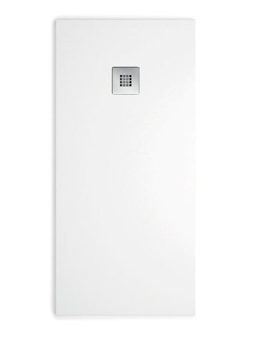 Base de duche em resina Silky 100x80 branco c/valv.